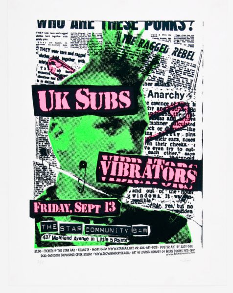 UK Subs at The Star Community Bar Original Poster